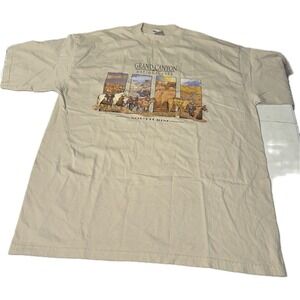 Vintage 90's Grand Canyon National Park T-Shirt Tan Men's 2XL BASICSS Tee